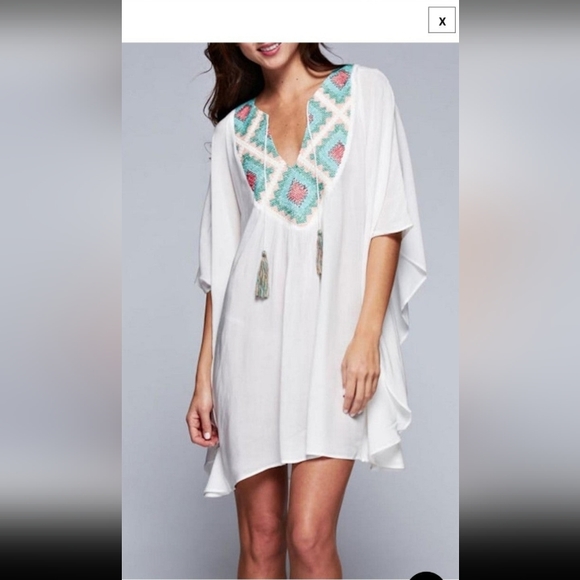 Embroidered Aztec Tunic - Picture 1 of 3